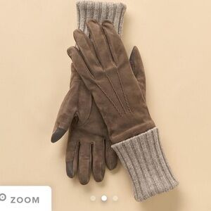 NIB Bottega Veneta X Sundance Alexandrine Tech Gloves-Taupe